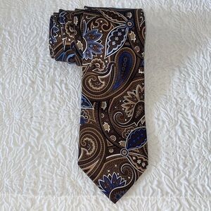 GEOFFREY BEENE Paisley Silk Necktie